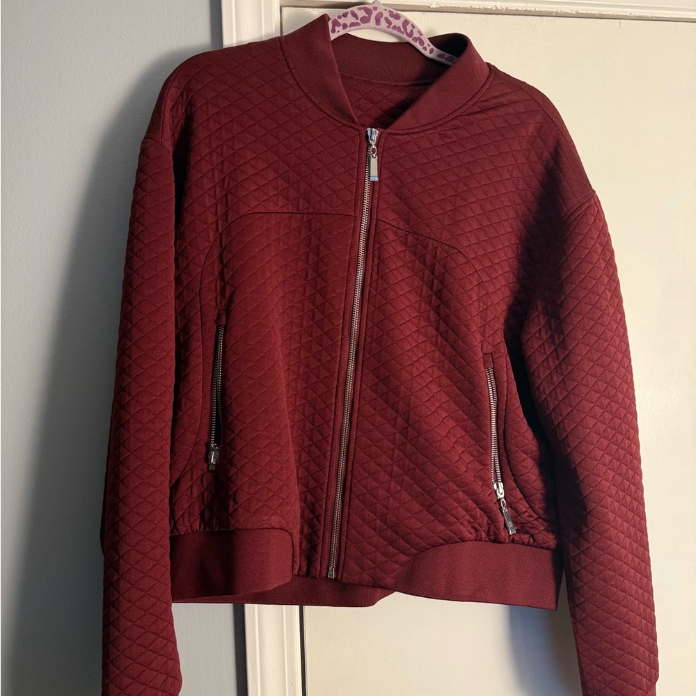 Buffbunny quilted bomber jacket